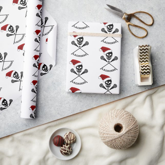 Lacrosse Sticks Weihnachten Geschenkpapier (Kunsthandwerk)