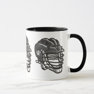 Lacrosse-Sturzhelm-Schwarzes Tasse