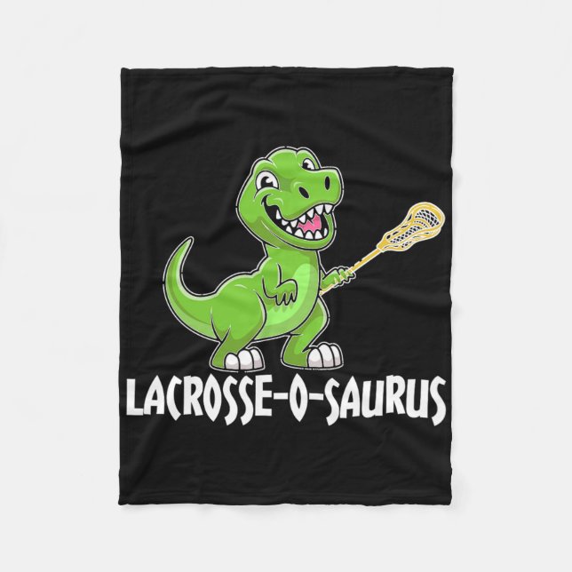 Lacrosse T-Rex Dino Lacrosse-Schläger  Fleecedecke (Vorderseite)