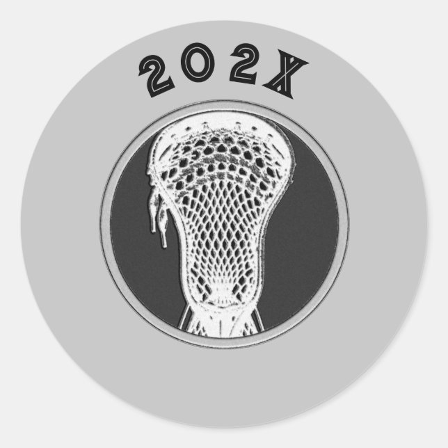 Lacrosse Team 2025 Runder Aufkleber (Vorderseite)