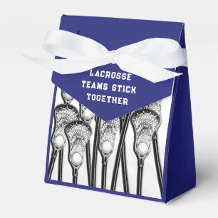 Lacrosse Team Blue Favor Box Geschenkschachtel