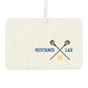 Lacrosse Team Colors Player Nummer-Net-Sticks Autolufterfrischer