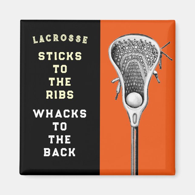 Lacrosse Team Funny Magnet (Vorne)