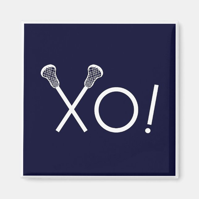 Lacrosse Team Geschenke Magnet (Vorne)