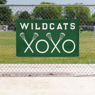 Lacrosse Team Green Banner