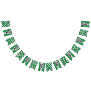 Lacrosse Team Green Wimpelkette