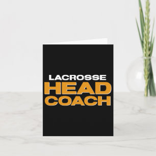 Lacrosse Team Head Coach Karte