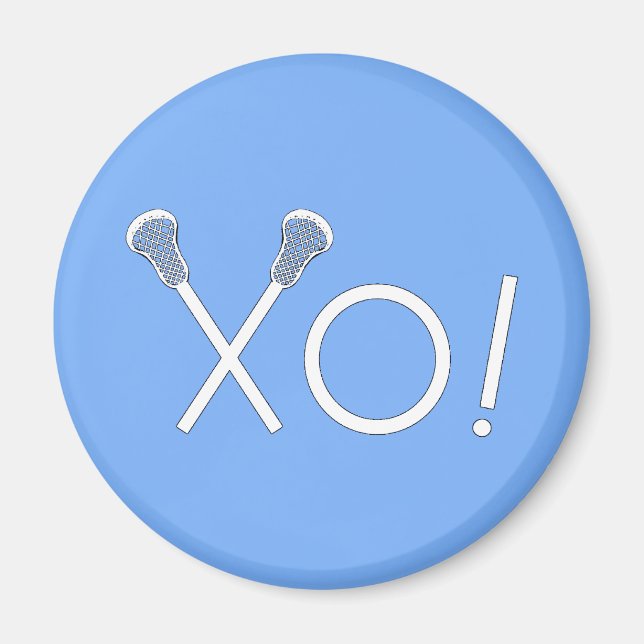 Lacrosse-Team Hellblau Magnet (Vorne)