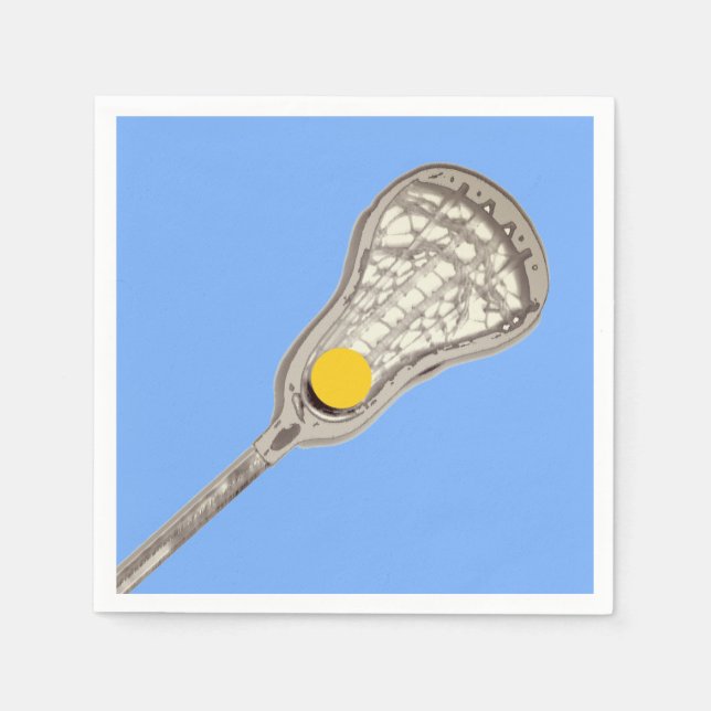 Lacrosse-Team Hellblau Serviette (Vorderseite)