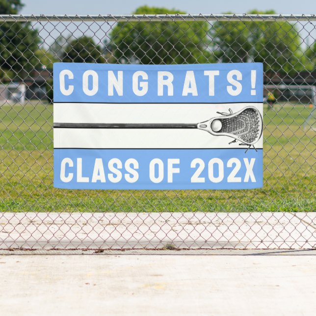 Lacrosse Team Light Blue Banner (Insitu)