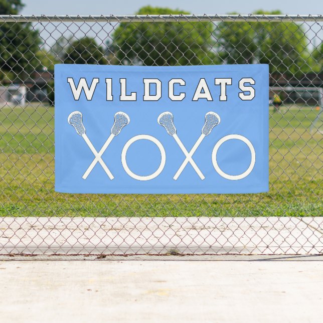 Lacrosse Team Light Blue Banner (Insitu)