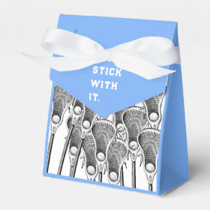 Lacrosse Team Light Blue Favor Box Geschenkschachtel
