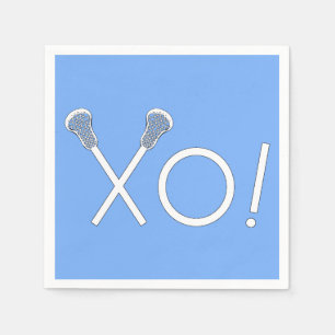 Lacrosse Team Light Blue Serviette