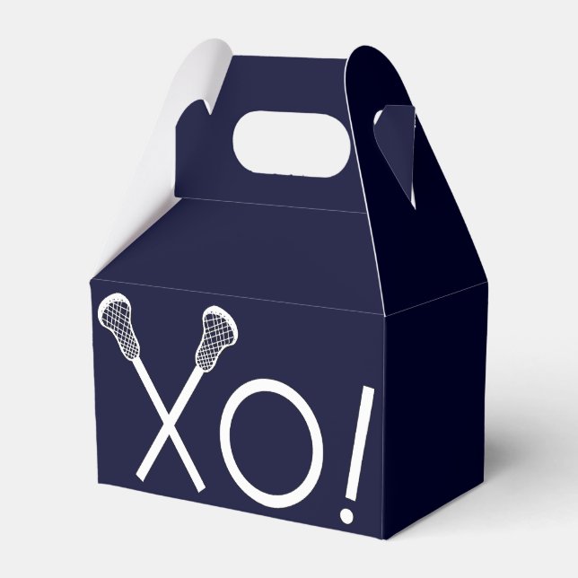 Lacrosse Team Navy Blue Geschenkschachtel (Vorderseite)