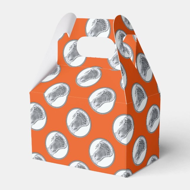 Lacrosse Team Orange Gevor Box Geschenkschachtel (Vorderseite)