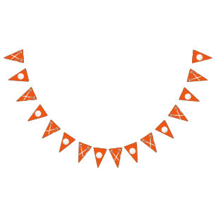 Lacrosse Team Orange Wimpelkette