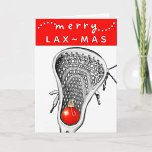 Lacrosse-Team Weihnachtskarten Karte