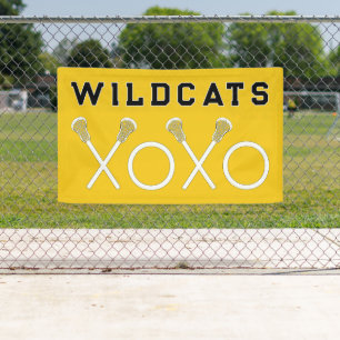 Lacrosse Team Yellow Banner