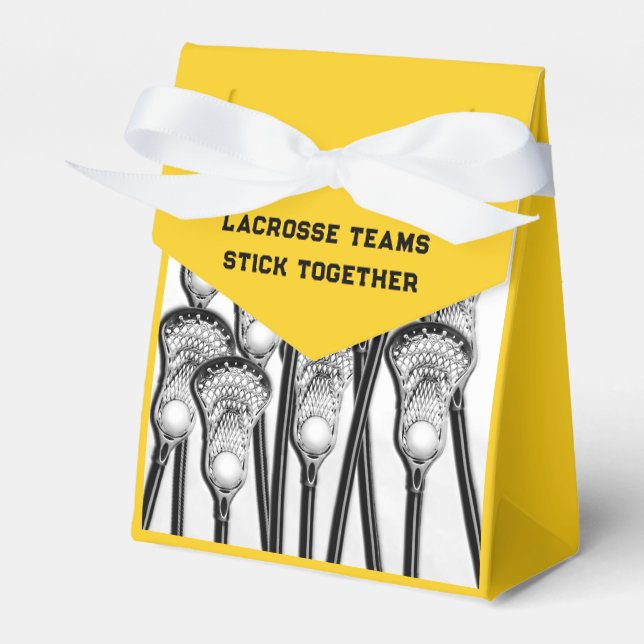 Lacrosse Team Yellow Gevor Box Geschenkschachtel (Vorderseite)
