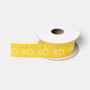 Lacrosse Team Yellow Satinband
