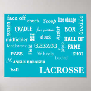 Lacrosse Terminology Poster
