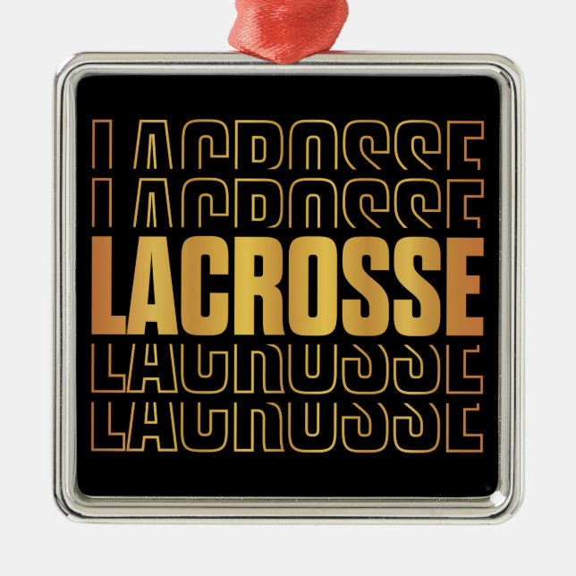 Lacrosse Text Ornament (Vorne)