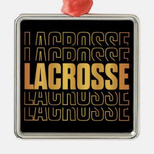 Lacrosse Text Ornament Aus Metall
