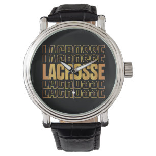Lacrosse Text Watch Armbanduhr