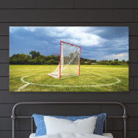Lacrosse-Tor-Feld-Farben-Sport-Foto