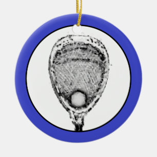 Lacrosse-Torhüter-Geschenk Keramikornament