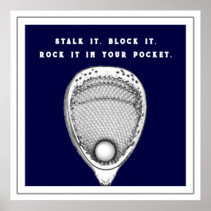 Lacrosse-Torhüter-Plakat Poster