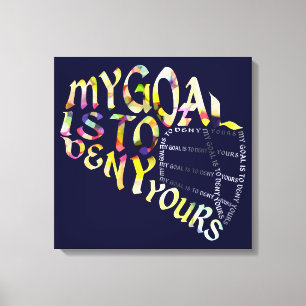 Lacrosse-Tormann-Masken-Typografie Leinwanddruck
