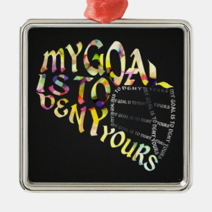 Lacrosse-Tormann-Masken-Typografie Silbernes Ornament