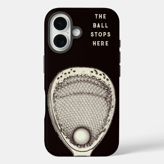 Lacrosse-Torwart Case-Mate iPhone Hülle (Rückseite)