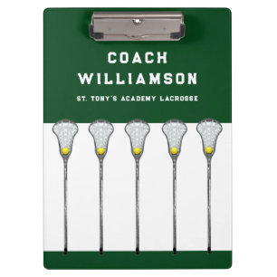 Lacrosse-Trainer-Clipboard Klemmbrett