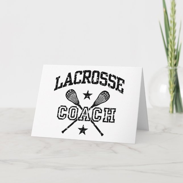 Lacrosse-Trainer Karte (Vorderseite)
