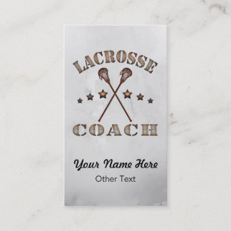 Lacrosse-Trainer-Steampunk kundengebundene Visitenkarte