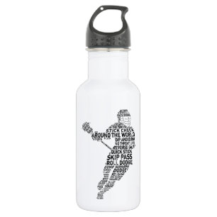 Lacrosse Typografie Design Trinkflasche