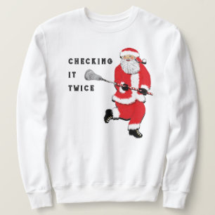 Lacrosse überprüft es zweimal sweatshirt
