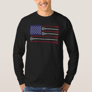 Lacrosse US-Flagge Lacrosse Player Männer Frauen K T-Shirt