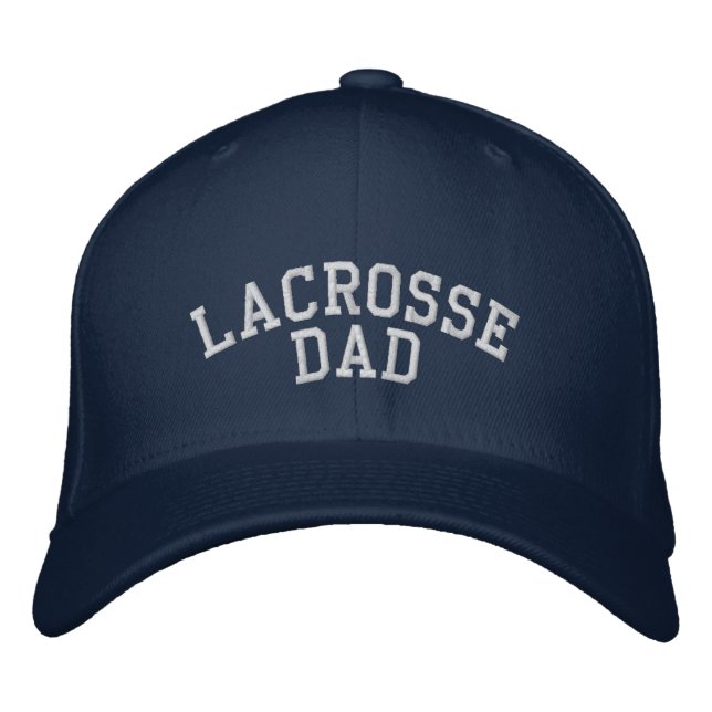 Lacrosse Vater bestickt Bestickte Baseballkappe (Vorderseite)