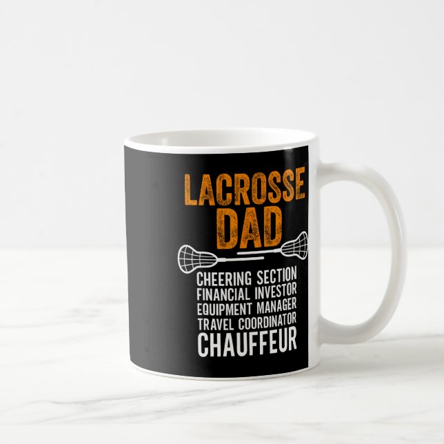 Lacrosse Vater Player Chevabteilung Funny Father' Kaffeetasse (Rechts)