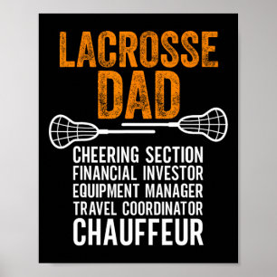 Lacrosse Vater Player Chevabteilung Funny Father' Poster