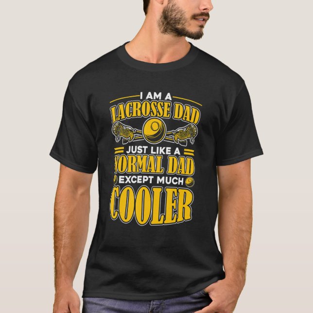 Lacrosse Vater Vatertag T-Shirt (Vorderseite)
