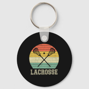 Lacrosse Vintag Retro Lacrosse Stick Sun Geschenke Schlüsselanhänger