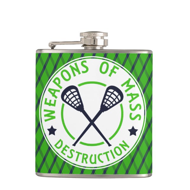 Lacrosse Weapons of Destction Flask Flachmann (Vorderseite)
