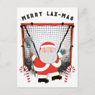 Lacrosse Weihnachten Postkarte