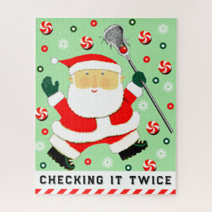 Lacrosse-Weihnachts-Puzzle Puzzle