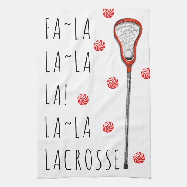 Lacrosse Weihnachtsfeiertag Geschirrtuch (Vertikal)