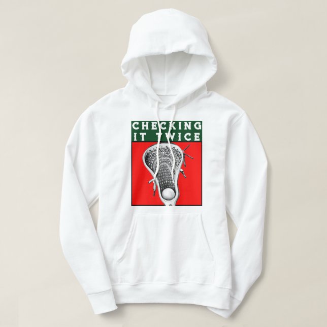 Lacrosse Weihnachtsfeiertag Hoodie (Design vorne)